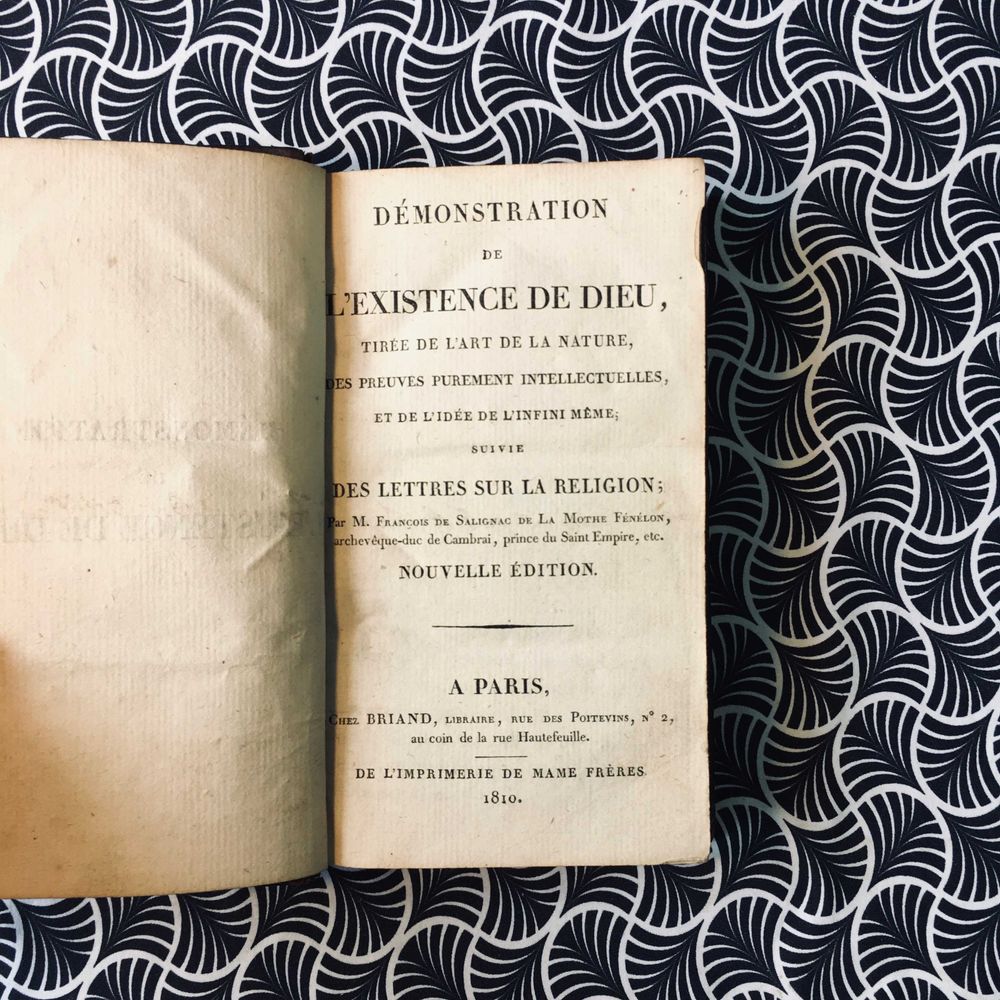 Démonstration de L'Existence de Dieu - M. Salignac de La Mothe Fénélon