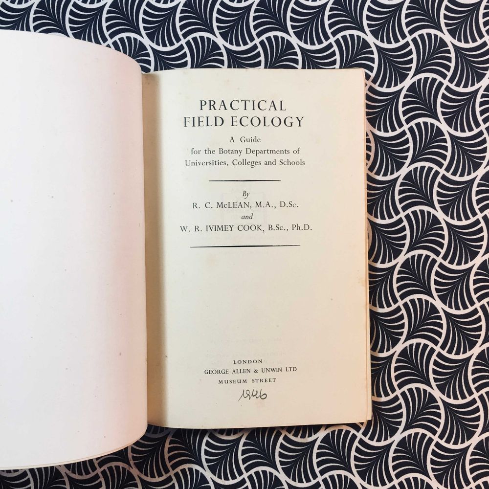 Practical Field Ecology - McLean & Ivimey Cook