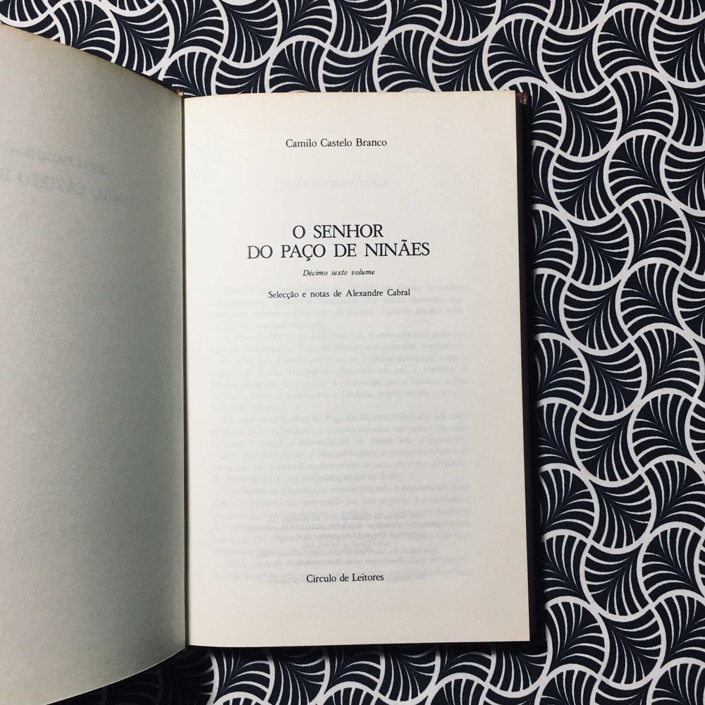 O Senhor do Paço de Ninães - Camilo Castelo Branco